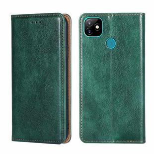 For Itel Vision 1 Gloss Oil Solid Color Magnetic Leather Phone Case(Green)