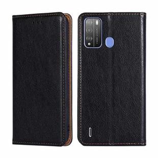 For Itel Vision 1 Pro Gloss Oil Solid Color Magnetic Leather Phone Case(Black)