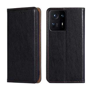 For Tecno Phantom X Gloss Oil Solid Color Magnetic Leather Phone Case(Black)