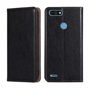 For Tecno Pop 2 / Pop 2 F / Pop 2 Pro Gloss Oil Solid Color Magnetic Leather Phone Case(Black)