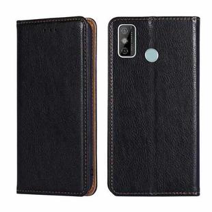 For Tecno Spark 6 GO Gloss Oil Solid Color Magnetic Leather Phone Case(Black)