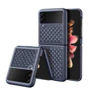For Samsung Galaxy Z Flip3 5G DUX DUCIS Venice Series Shockproof Genuine Leather Phone Case(Blue)