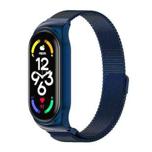 For Xiaomi Mi Band 7 / 7 NFC MIJOBS CS Milan Magnetic Stainless Steel Watch Band(Blue)