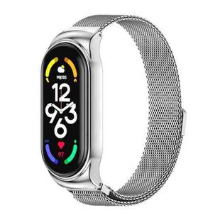 For Xiaomi Mi Band 7 / 7 NFC MIJOBS CS Milan Magnetic Stainless Steel Watch Band(Silver)