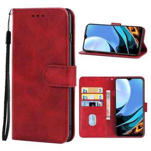 For Xiaomi Redmi 9T Leather Phone Case(Red)