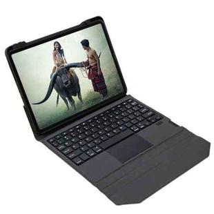 T01 Integrated Bluetooth Keyboard Leather Case with Touchpad & Holder, without Backlight For iPad Air 5 / Air 4 10.9(Black)