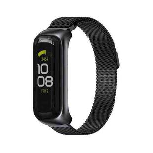 For Samsung Galaxy Fit 2 MIJOBS Milan Magnetic Stainless Steel Watch Band(Black)