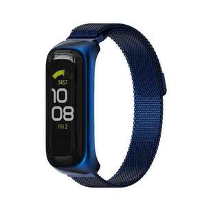 For Samsung Galaxy Fit 2 MIJOBS Milan Magnetic Stainless Steel Watch Band(Blue)