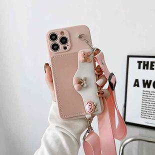 For iPhone 11 TPU One-Shoulder Shockproof Phone Case (Pink)
