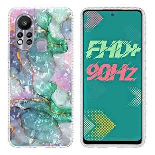 For Infinix Hot 11s 2.0mm Airbag Shockproof TPU Phone Case(Ink Green Marble)