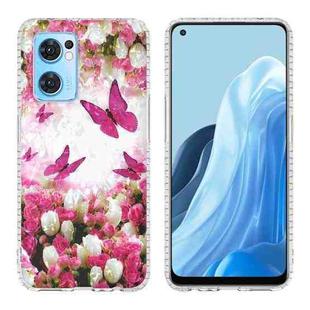 For OPPO Reno7 5G Foreign 2.0mm Airbag Shockproof TPU Phone Case(Dancing Butterflies)