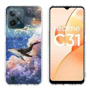 For OPPO Realme C31 2.0mm Airbag Shockproof TPU Phone Case(Whale)