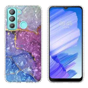 For Tecno Pop 5 LTE 2.0mm Airbag Shockproof TPU Phone Case(Blue Purple Marble)