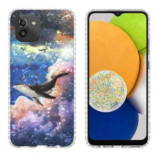 For Samsung Galaxy A03 164mm 2.0mm Airbag Shockproof TPU Phone Case(Whale)