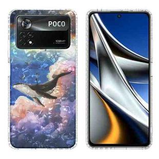 For Xiaomi Poco X4 Pro 5G 2.0mm Airbag Shockproof TPU Phone Case(Whale)