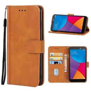 For Itel P13 Leather Phone Case(Brown)