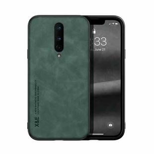 For OnePlus 8 Skin Feel Magnetic Leather Back Phone Case(Green)