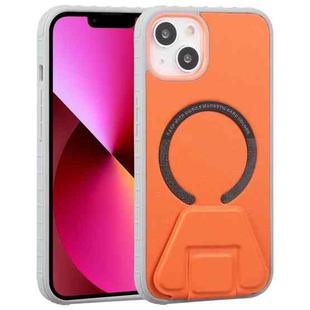 Mutural Jiane Series MagSafe Magnetic Phone Case For iPhone 13(Orange)