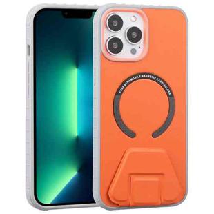 Mutural Jiane Series MagSafe Magnetic Phone Case For iPhone 13 Pro Max(Orange)