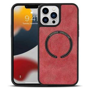 For iPhone 12 Pro Lambskin Texture MagSafe Magnetic Phone Case(Red)