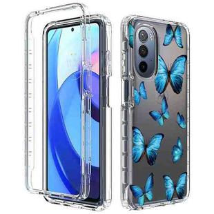 For Motorola Moto G Stylus 5G 2022 PC+TPU Transparent Painted Phone Case(Butterflies)