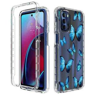 For Motorola Moto G Stylus 2022 PC+TPU Transparent Painted Phone Case(Butterflies)