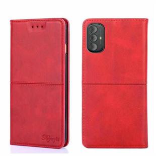 For Motorola Moto G Power 2022 Cow Texture Magnetic Horizontal Flip Leather Phone Case(Red)