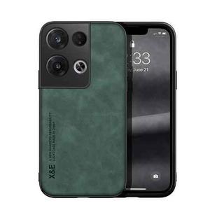 For OPPO Reno8 Pro+ Skin Feel Magnetic Leather Back Phone Case(Green)