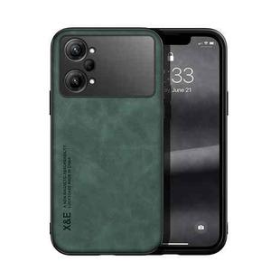 For OPPO K10 Pro Skin Feel Magnetic Leather Back Phone Case(Green)
