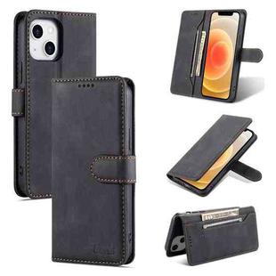For iPhone 14 AZNS Dream Second Generation Skin Feel PU+TPU Horizontal Flip Leather Phone Case (Black)