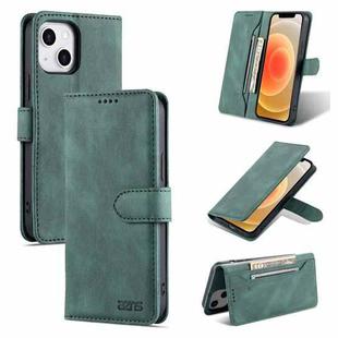 For iPhone 14 Plus AZNS Dream Second Generation Skin Feel PU+TPU Horizontal Flip Leather Phone Case (Green)