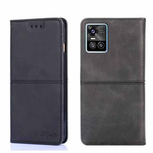 For vivo S10/S10 Pro Cow Texture Magnetic Horizontal Flip Leather Phone Case(Black)