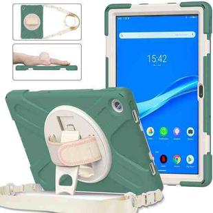 For Lenovo Tab M10 Plus 10.6 3rd Gen 2022 Silicone + PC Protective Tablet Case(Emerald Green)