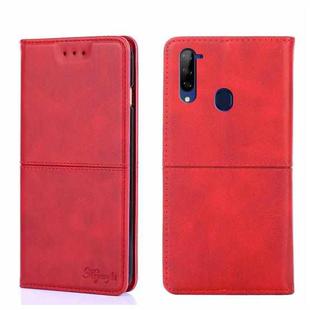 For ZTE Libero 5G Cow Texture Magnetic Horizontal Flip Leather Phone Case(Red)