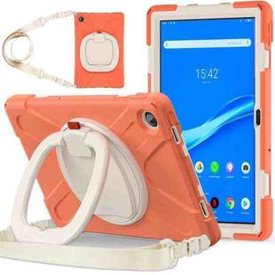 For Lenovo Tab M10 Plus 10.6 3rd Gen 2022 Silicone + PC Protective Tablet Case(Coral Orange)