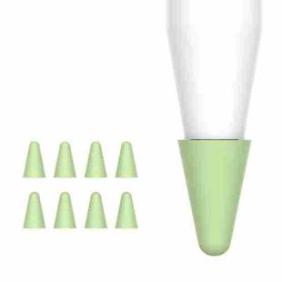 8 PCS / Set Universal Wearable Stylus Nib Cover For Apple Pencil 1 / 2(Green)