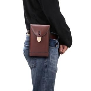 For 5.4 Inch or Below Smartphones Mobile Phone Universal Fanny Pack Leisure Sports Phone Case(Brown)