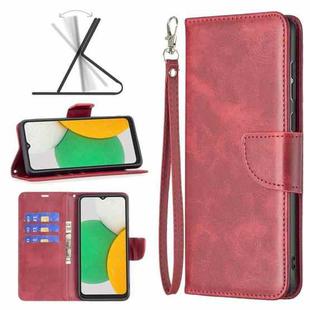 For Samsung Galaxy A03 Core Retro Lambskin Texture Leather Phone Case(Red)