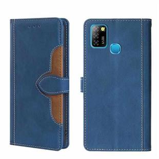 For Infinix Hot 10 Lite / Smart 5 X657 Skin Feel Straw Hat Magnetic Buckle Leather Phone Case(Blue)