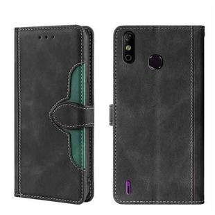 For Infinix Smart 4 X653 Skin Feel Straw Hat Magnetic Buckle Leather Phone Case(Black)