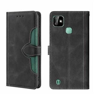 For Infinix Smart HD 2021 X612 Skin Feel Straw Hat Magnetic Buckle Leather Phone Case(Black)
