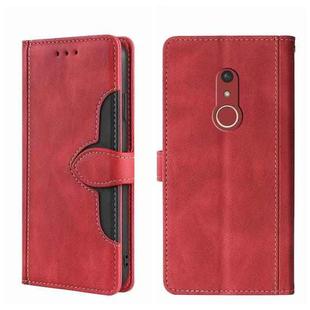 For Fujitsu Arrow Be4 Plus F-41B Skin Feel Straw Hat Magnetic Buckle Leather Phone Case(Red)