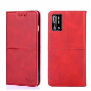 For Doogee N40 Pro Cow Texture Magnetic Horizontal Flip Leather Phone Case(Red)