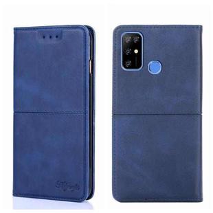 For Doogee X96 Pro Cow Texture Magnetic Horizontal Flip Leather Phone Case(Blue)