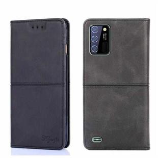 For Oukitel C25 Cow Texture Magnetic Horizontal Flip Leather Phone Case(Black)