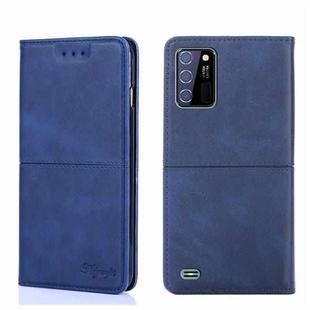 For Oukitel C25 Cow Texture Magnetic Horizontal Flip Leather Phone Case(Blue)