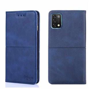 For UMIDIGI A11 Cow Texture Magnetic Horizontal Flip Leather Phone Case(Blue)