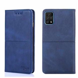 For UMIDIGI A11 Pro Max Cow Texture Magnetic Horizontal Flip Leather Phone Case(Blue)