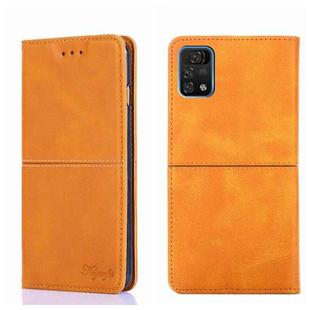 For UMIDIGI A11 Pro Max Cow Texture Magnetic Horizontal Flip Leather Phone Case(Light Brown)