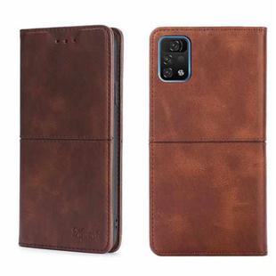 For UMIDIGI A11 Pro Max Cow Texture Magnetic Horizontal Flip Leather Phone Case(Dark Brown)